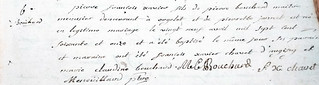 Birth certificate of Pierre-François-Xavier Bouchard, April 29, 1771 in Orgelet (Jura)