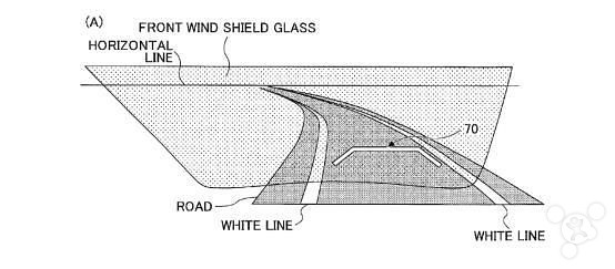 Toyota's new patent: windshield displaying traffic information