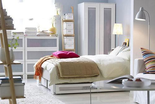 6 simple style bedroom is right for single white collars