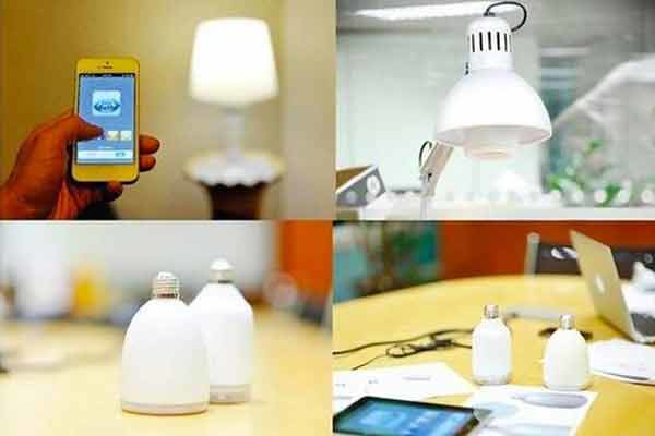 Count of 4 stylish and practical intelligent light bulbs