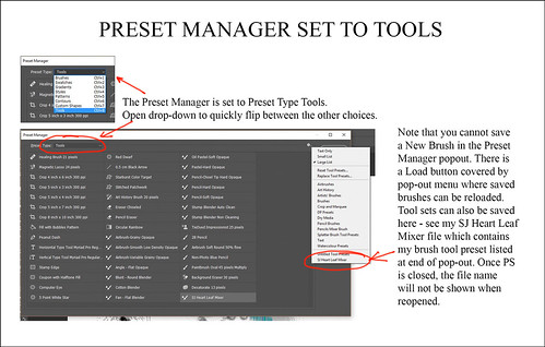 Preset Manager Set to Tools Image