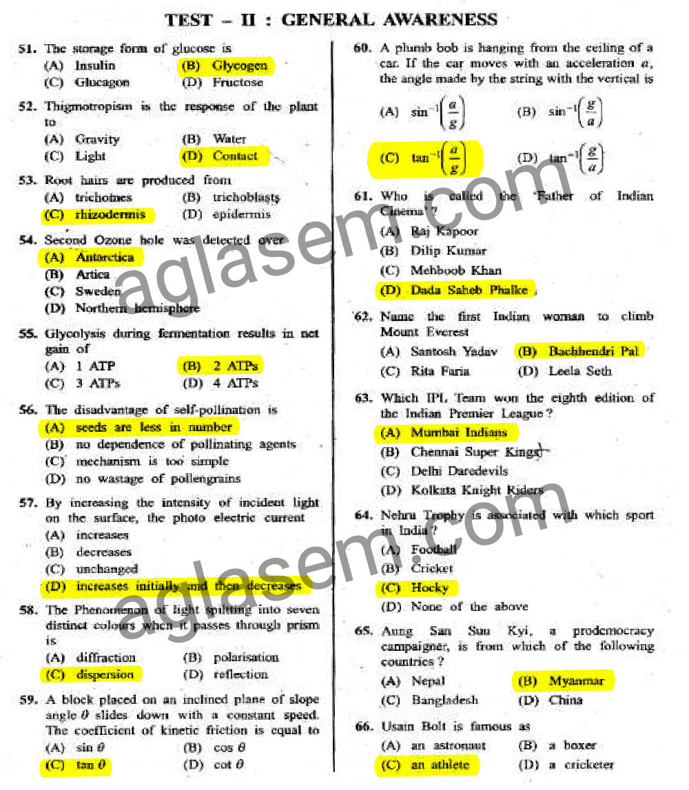 SSC JE 2015 Answer Key of 31 January 2016 Exam Electrical Engineering