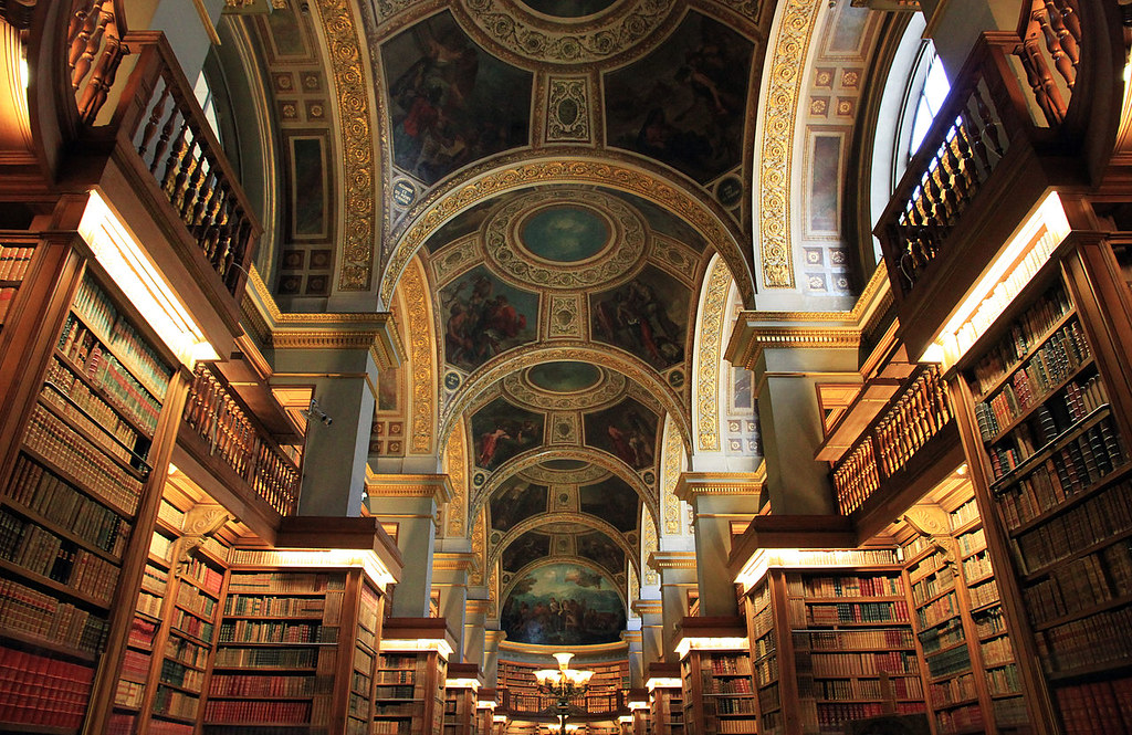 Library of the National Assembly, located in the Palais Bourbon, Paris, France. Image credit NonOmnisMoriar.