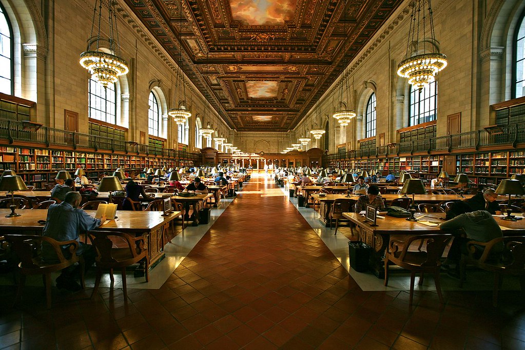 Grand Study Hall, New York Public Library. Image credit Alex Proimos.
