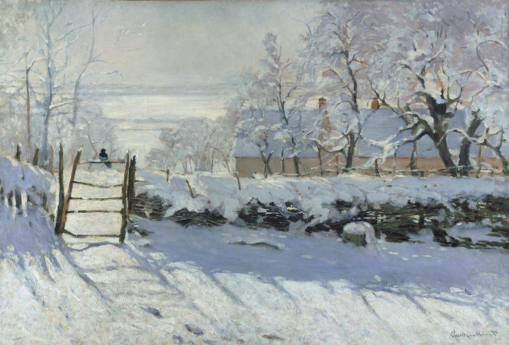 The Magpie by Claude Monet, 1869