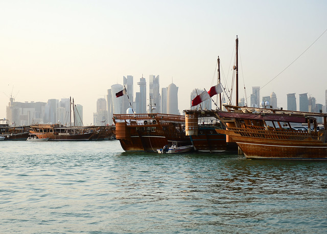 Barcos del puerto de Doha