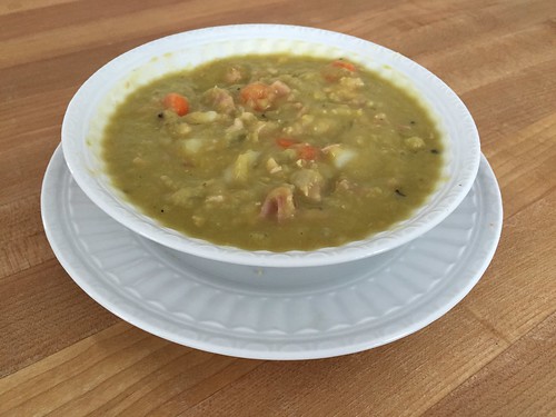 hearty pea soup with ham