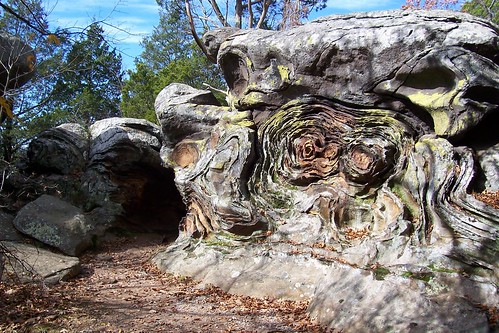 Rock formations in the Garden of the Gods on the Shawnee National Forest