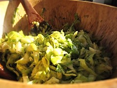 Spring cabbage salad