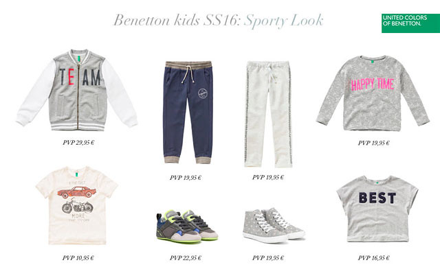 United Colors of Benetton kids SS16: Sporty Look
