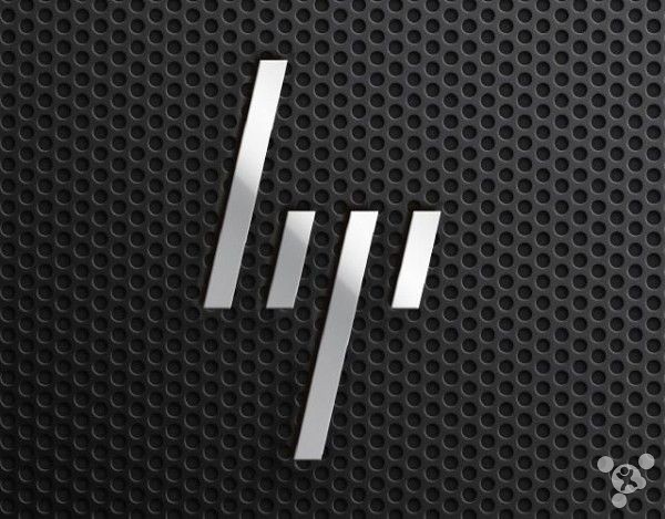 HP's new design in a new notebook product Logo