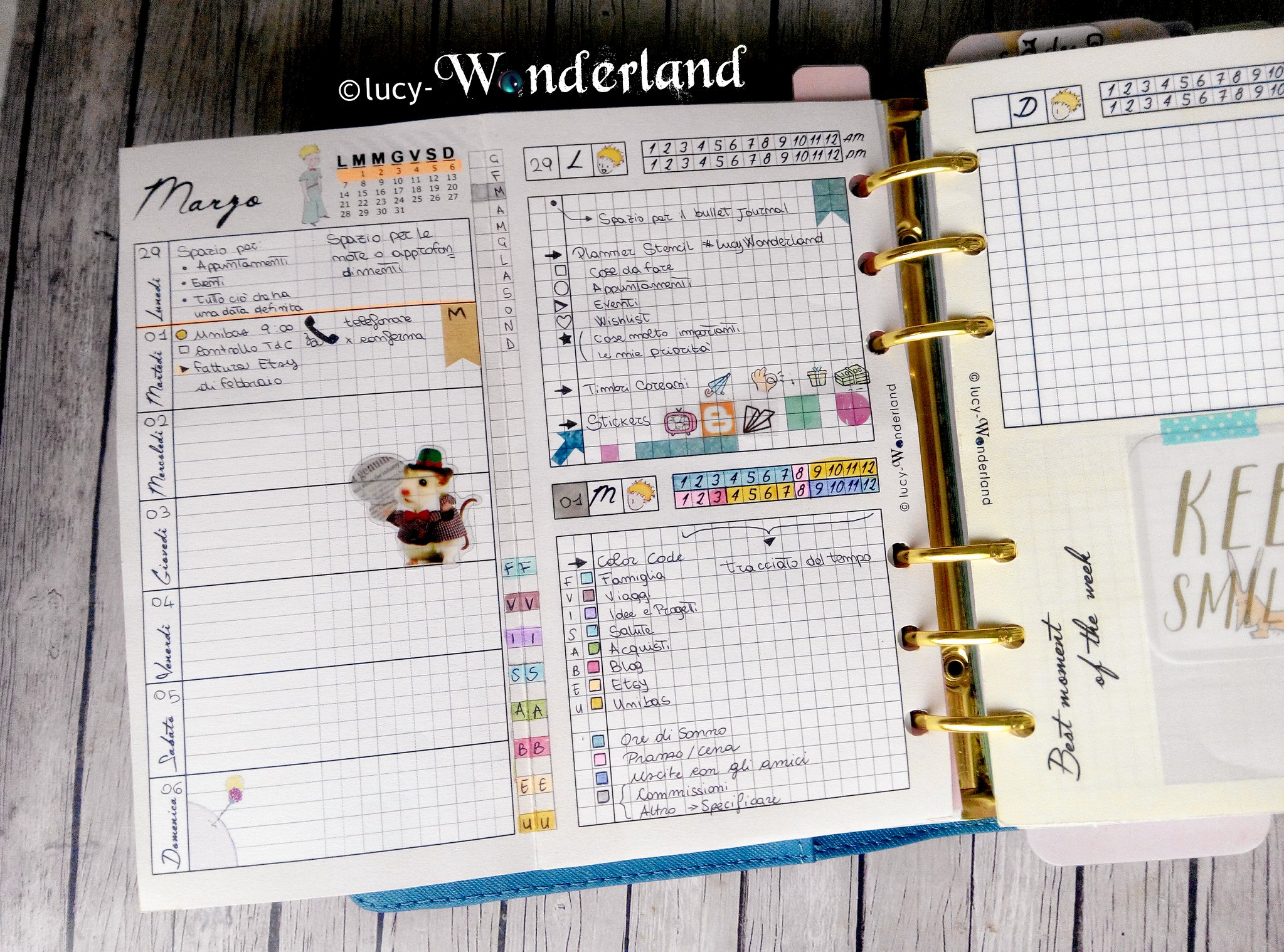 Lucy-Wonderland: come organizzare un bullet journal nella