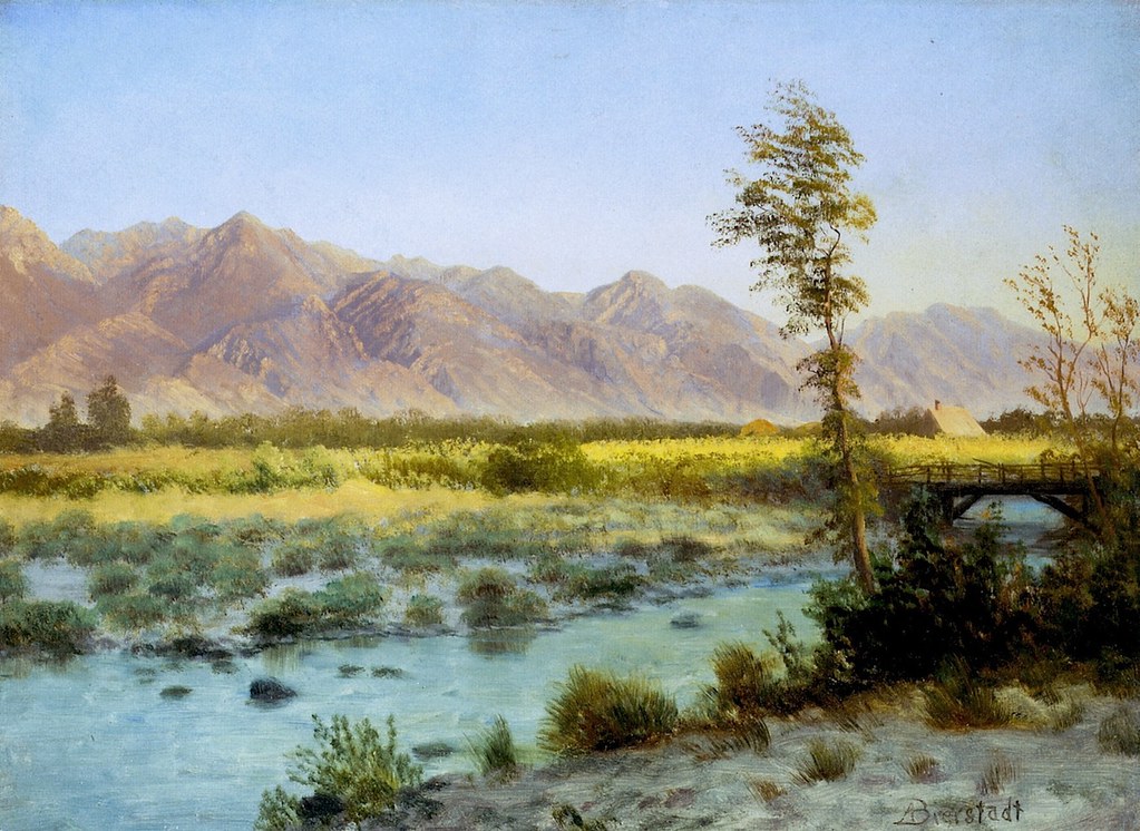 Western Landscape by Albert Bierstadt, (1830 - 1902)