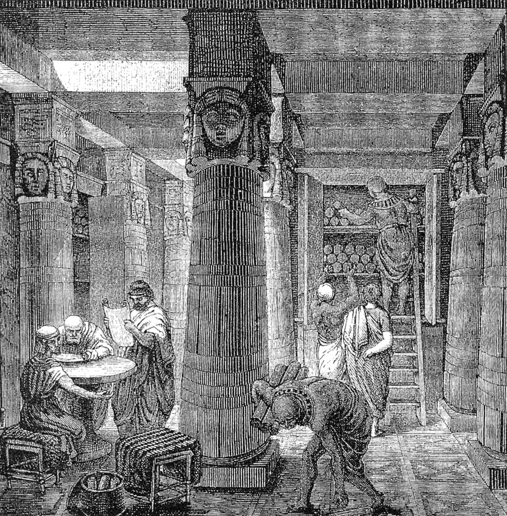 The Great Library of Alexandria.