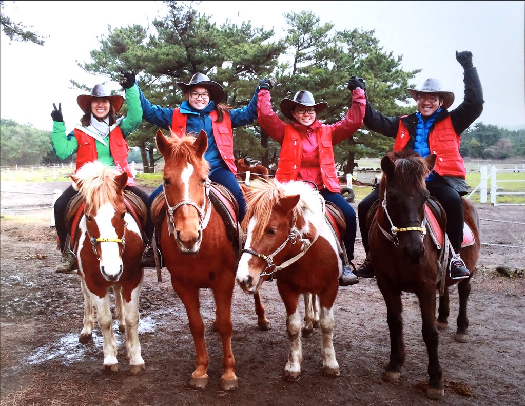 Horse back riding in Jeju