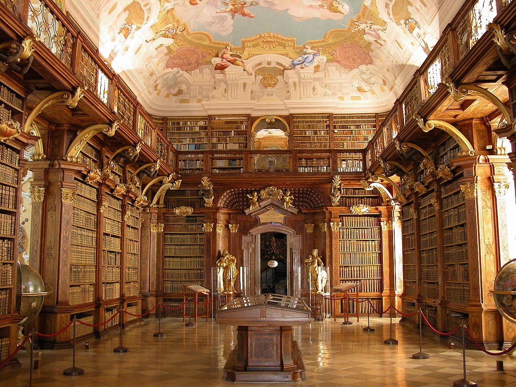 Melk Benedictine Abbey Library, Austria.