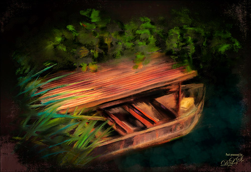 Painted Image of a boat from pixabay.com
