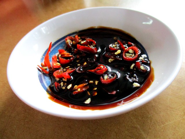 Soy sauce and chili dip