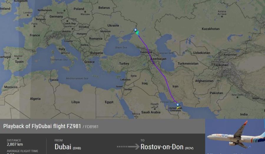 Dubai Airlines plane crashed in Russia crash