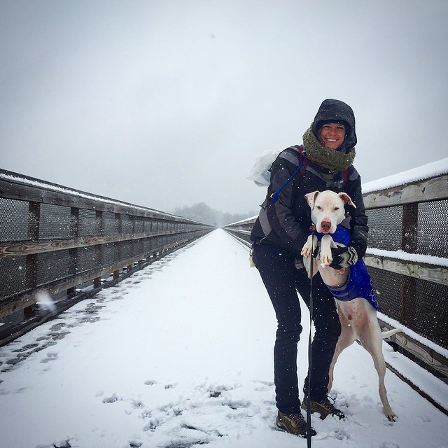 A snow day at High Bridge Trail State Park in Virginia was a beautiful day for a hike