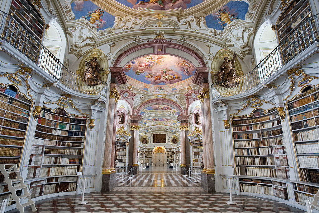 Admont Abbey Library, Austria. Image credit Jorge Royan.