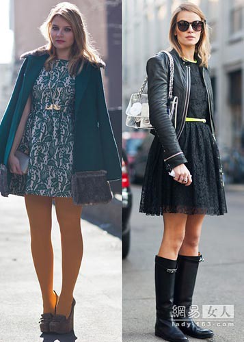 Lace dress fall/winter warm counter attack