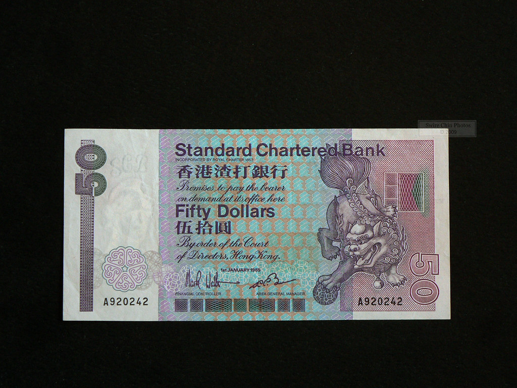 Standard Chartered Bank HKD 50 I Came Across A Few Photos Flickr