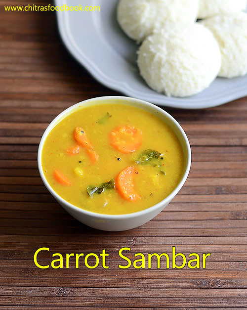 Carrot sambar recipe