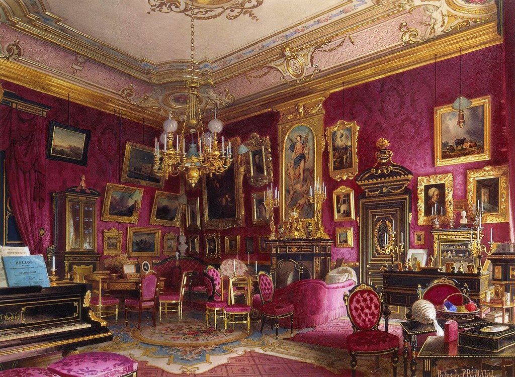 The mansion of von Stieglitz: The Study of Baroness Stieglitz. 1870