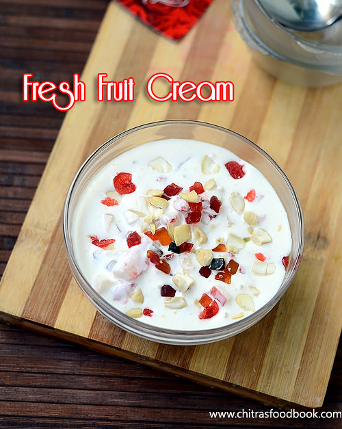 Fresh Fruit cream recipe