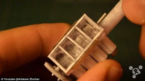Paper making mini-V8 engine can run