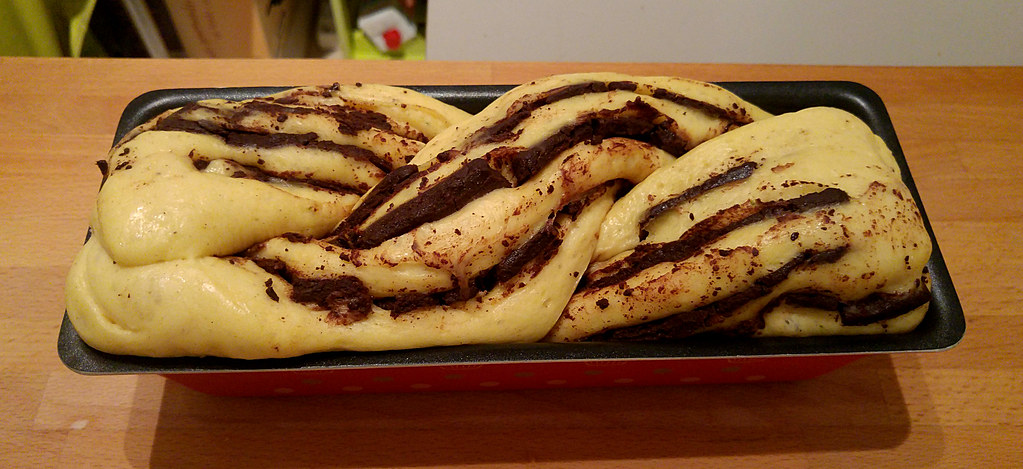 Brioche marbrée ou Schokoladenzopf ou Krantz Cake - Dim aux fourneaux