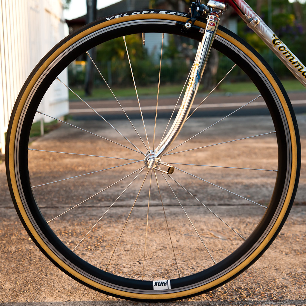 tan bicycle tires