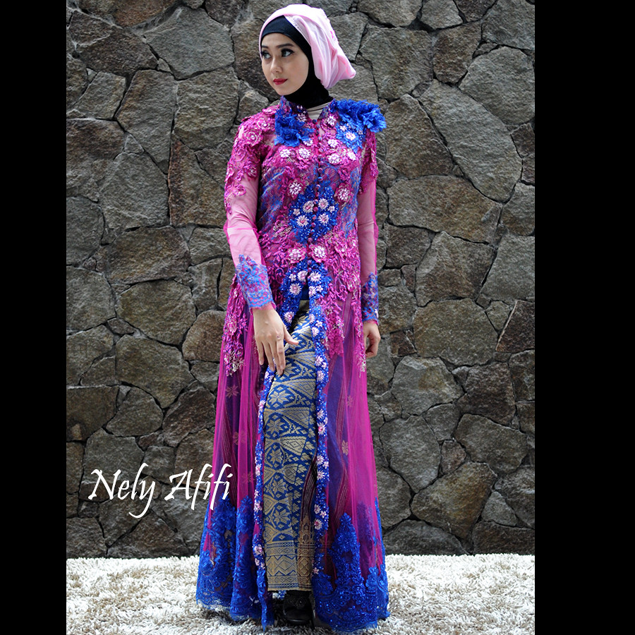 Kebaya Modern Pink Biru Ernanami Wardrobe  best 25 lace 