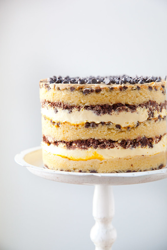Vanilla Layer Cake with Passionfruit Curd - Fairy Baking