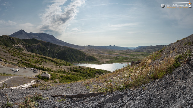 Mount St. Helens east side with Spirit Lake