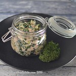 Lachs-Salat mit Grünkohl und Apfel