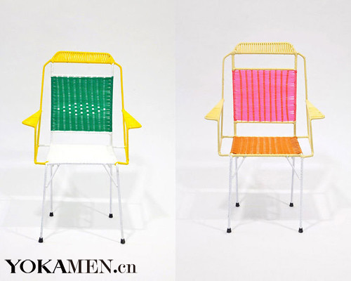 High-saturation colour chairs bring people easily