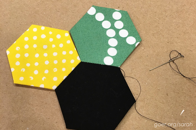 How To: Paper Pieced Hexies + Template