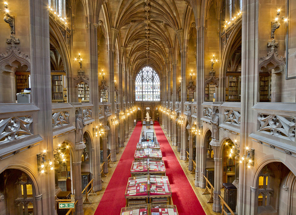 The John Rylands Library, The University of Manchester, England. Image credit Mdbeckwith.