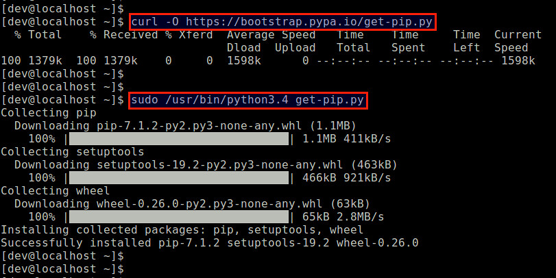 python install pip3