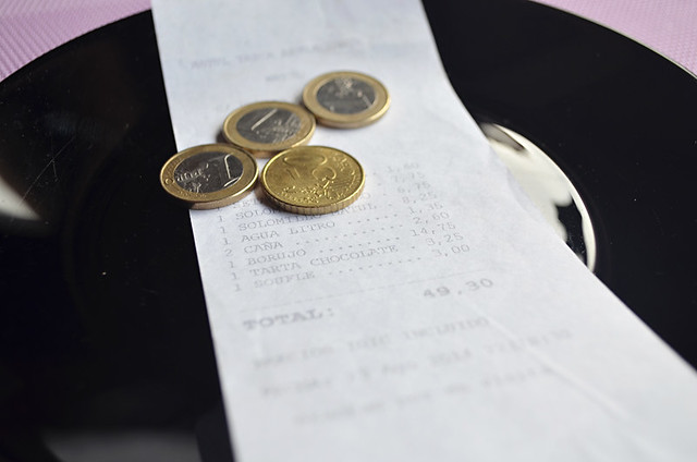 Tipping in a restaurant, Tenerife