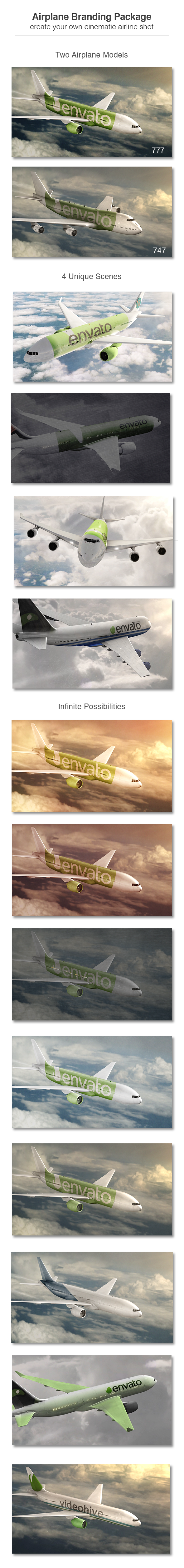 Videohive Airplane Branding Package 9365448