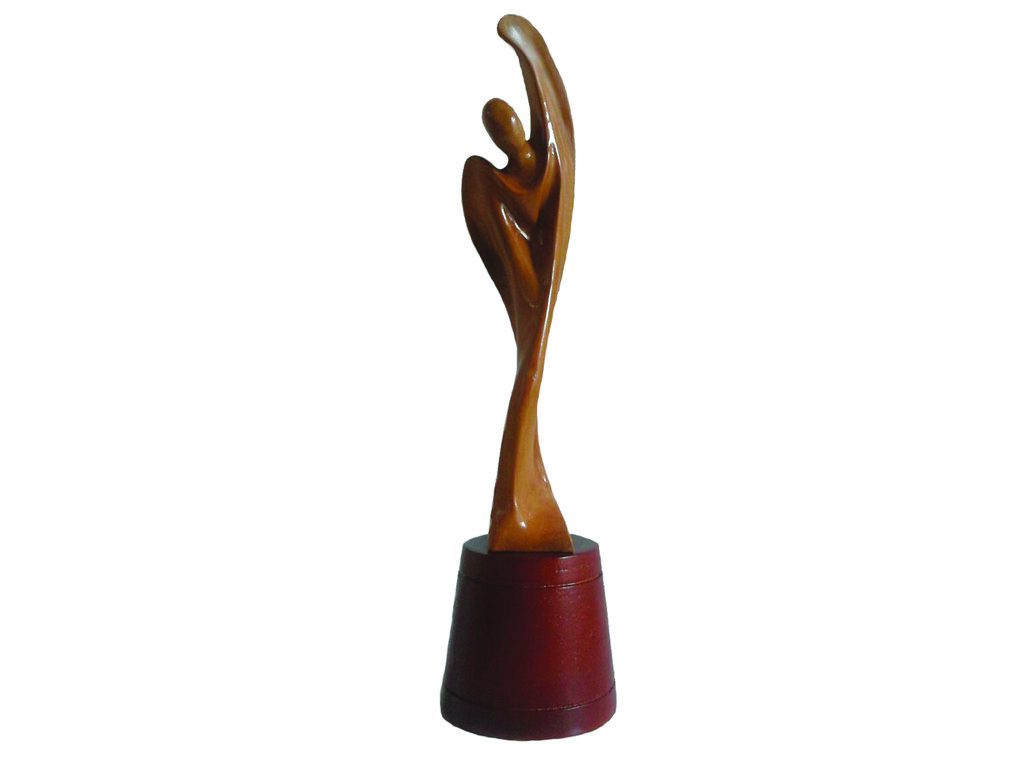 The image shows an A5 Sculpture designed trophy.