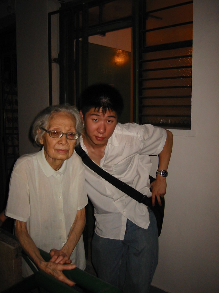 Me with my late 92 year old great grandmother at the time