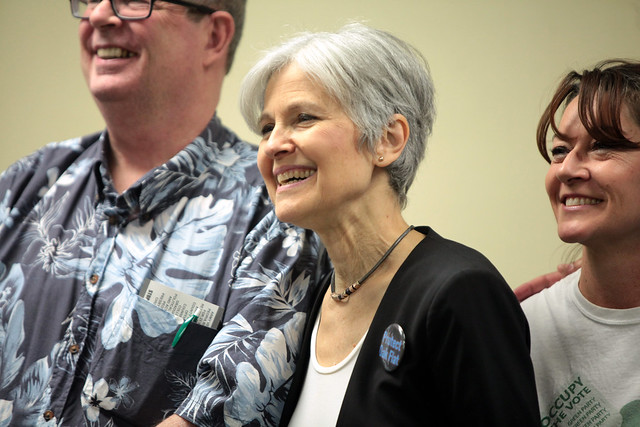 Jill Stein with supporters