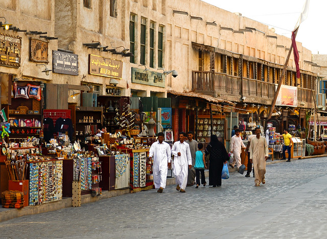 Calles del zoco viejo de Doha