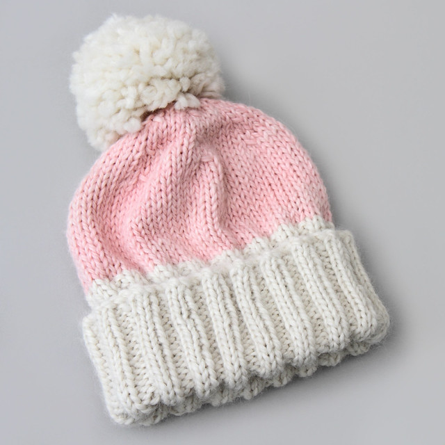 Hand knit Hoxton Luxe hat in baby alpaca – adult medium