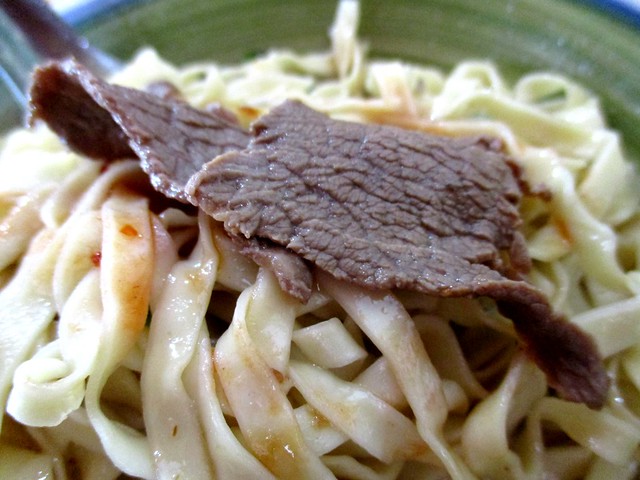 Ah Sian beef, thinly sliced