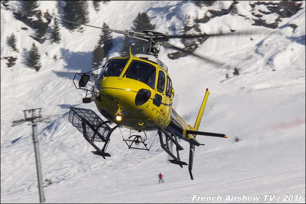 Eurocopter AS-350 B3 - F-HADE , Mont Blanc Hélicoptères, Salon Hélicoptère à Courchevel 2016, Meeting Aerien 2016